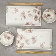 Zestaw do sushi dla 2 osób (4 el.) z pałeczkami Tokyo Design Studio - Sakura White 33758