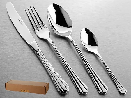 Komplet sztućców 24 cz. na 6 osób Pintinox 1929 - Bernini (3.0 mm) 23.BER.K24