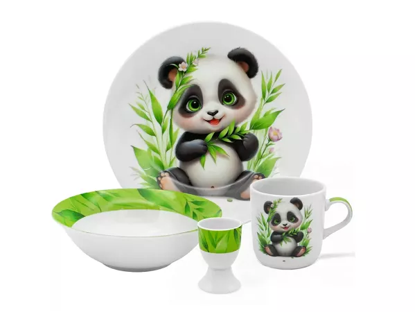 Garnitur dziecięcy (4 el) Bella Fiore - Panda 1TR.DZ.44351 Garnitur dziecięcy (4 el) Bella Fiore - Panda 1TR.DZ.44351