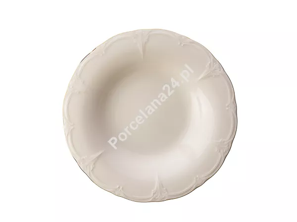 Talerz głęboki 23 cm Bon Bistro - Retro Golden Rim ecru Talerz głęboki 23 cm Bon Bistro - Retro Golden Rim ecru