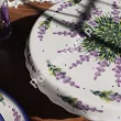 Patera na nodze 27 cm Bolesławiec - Lawendowy Zakątek