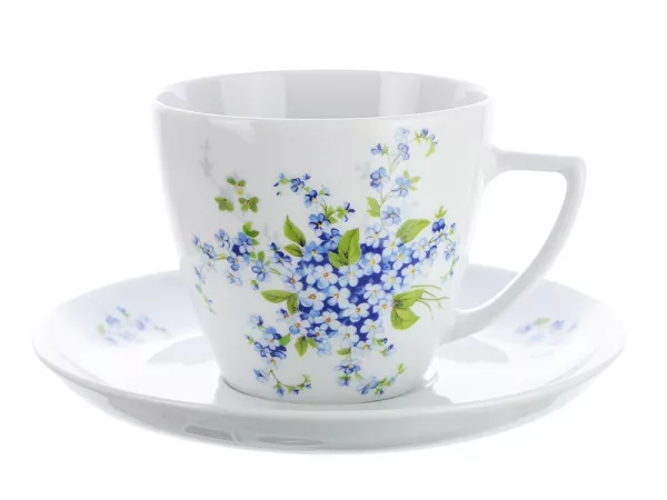 Filiżanka ze spodkiem 0,35 L / 17 cm Lubiana - Beata / Dorota 7218 Niezapominajka Filiżanka ze spodkiem 0,35 L / 17 cm Lubiana - Beata / Dorota 7218 Niezapominajka