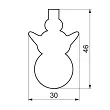 Wykrawacz 4,6 cm Smolik - Bałwanek 4SS.388/V