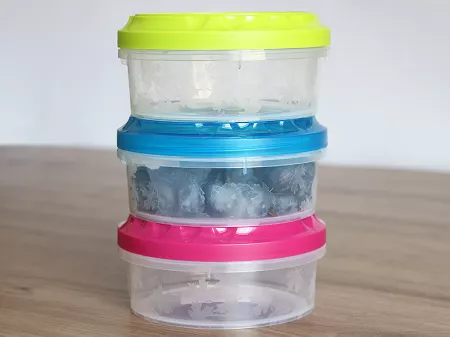 Pojemnik okrągły 375 ml niebieski zakręcany BranQ - Rukkola Twist 1D.POJ.85763-N