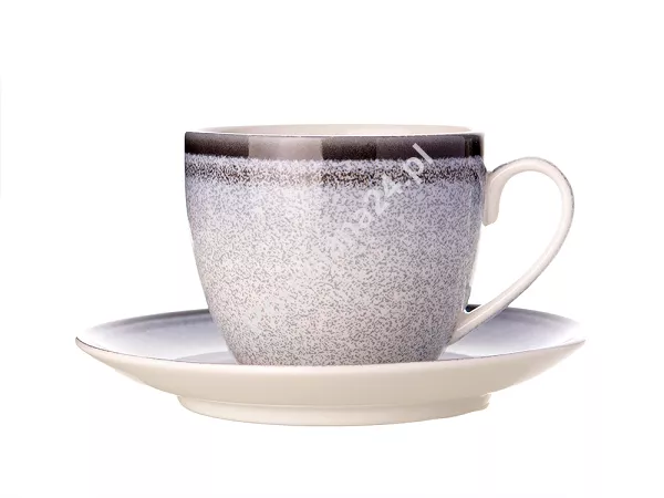 Filiżanka ze spodkiem 0,3 L/16 cm Bogucice - Rea Grey 1215 Filiżanka ze spodkiem 0,3 L/16 cm Bogucice - Rea Grey 1215