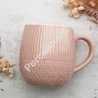 Kubek beczułka 0,4 L Altom Design - Sweterek różowy 07.KBE.3203