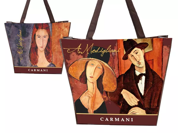 Torba na ramię 46x38x11 cm Carmani - Amedeo Modigliani 33.021-9012 Torba na ramię 46x38x11 cm Carmani - Amedeo Modigliani 33.021-9012