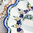 Półmisek do jaj 22 cm z uchwytem Bolesławiec - Mariańska Koronka
