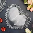 Talerz szklany 18 cm Altom Design - Serce 07.LOV.6948