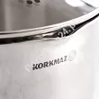 Garnek z pokrywą 3L 20 cm x 10 cm - Korkmaz Steama A1991