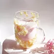 Szklanka termiczna z podwójną ścianką 0,3 L Ecarla - Hortensja Bloom Yellow 20.SZK153