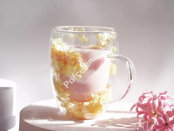 Szklanka termiczna z podwójną ścianką 0,3 L Ecarla - Hortensja Bloom Yellow 20.SZK153 Szklanka termiczna z podwójną ścianką 0,3 L Ecarla - Hortensja Bloom Yellow 20.SZK153