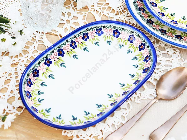 Półmisek owalny 33 cm Bolesławiec - Mariańska Koronka Półmisek owalny 33 cm Bolesławiec - Mariańska Koronka