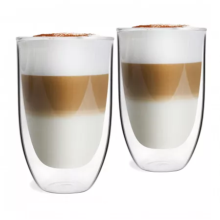 Zestaw 2 szklanek termicznych 350 ml z podwójną ścianką Vialli Design - Amo 7831 Zestaw 2 szklanek termicznych 350 ml z podwójną ścianką Vialli Design - Amo 7831