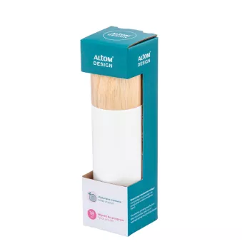 Młynek ręczny 18 cm Altom Design - Biały 07.MŁ.5212