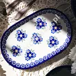 Półmisek owalny 24 cm Bolesławiec - Altmańska Polana