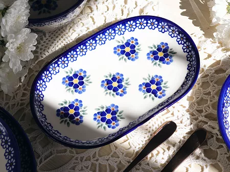 Półmisek owalny 24 cm Bolesławiec - Altmańska Polana