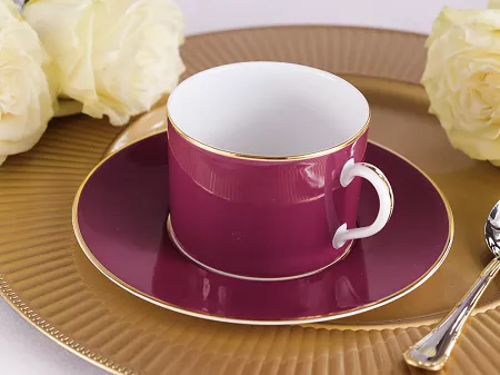 Filiżanka ze spodkiem 0,23 L / 16 cm Porcel - Violet GIFT BOX 10.VI.FS23