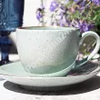 Filiżanka ze spodkiem 0,3 L / 16 cm  Bogucice - Alumina Granite Mint Blue Gold 1129G
