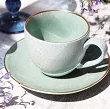 Filiżanka ze spodkiem 0,3 L / 16 cm  Bogucice - Alumina Granite Mint Blue Gold 1129G