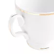 Filiżanka ze spodkiem (cappuccino) 0,35 L / 17 cm Altom Design - MariaPaula ZŁOTA LINIA L02