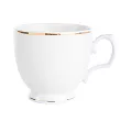 Filiżanka ze spodkiem (cappuccino) 0,35 L / 17 cm Altom Design - MariaPaula ZŁOTA LINIA L02