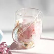 Szklanka termiczna z podwójną ścianką 0,3 L Ecarla - Hortensja Botanic Champagne 20.SZK207