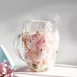 Szklanka termiczna z podwójną ścianką 0,3 L Ecarla - Hortensja Botanic Champagne 20.SZK207