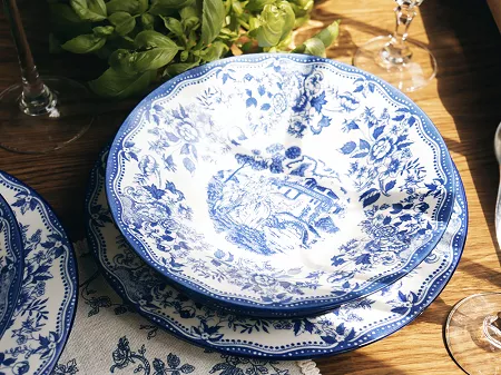 Komplet talerzy na 6 osób (18 el) Arca Italy - Old London Blue