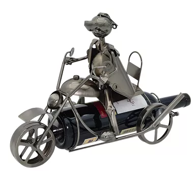 Stojak na butelkę 0,75 L Hinz Design - Motocyklista 34.W164