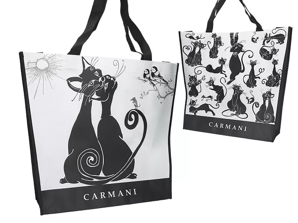 Torba na ramię 46x38x11 cm Carmani - Koty / Crazy Cats 33.021-9002 Torba na ramię 46x38x11 cm Carmani - Koty / Crazy Cats 33.021-9002
