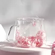Szklanka termiczna z podwójną ścianką 0,18 L Ecarla - Hortensja Bloom Pink 20.SZK74