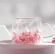 Szklanka termiczna z podwójną ścianką 0,18 L Ecarla - Hortensja Bloom Pink 20.SZK74