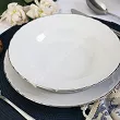 Komplet talerzy na 6 osób (18 el.) Ćmielów - Rococo 3605 PLATYNOWA LINIA