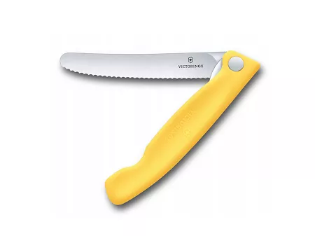 Nóż składany ząbkowany 11 cm Victorinox - Swiss Classic Żółty V.SC.Ż.6.7838.FC1