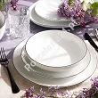 Serwis obiadowy na 12 osób (40el.) Bogucice - Base Black 1227
