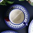 Filiżanka ze spodkiem 0,22 L / 14 cm Bolesławiec - Kwiatowy Ogród