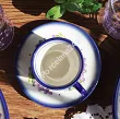 Filiżanka ze spodkiem do espresso 0,11 L / 12,5 cm Bolesławiec - Lawendowy Zakątek