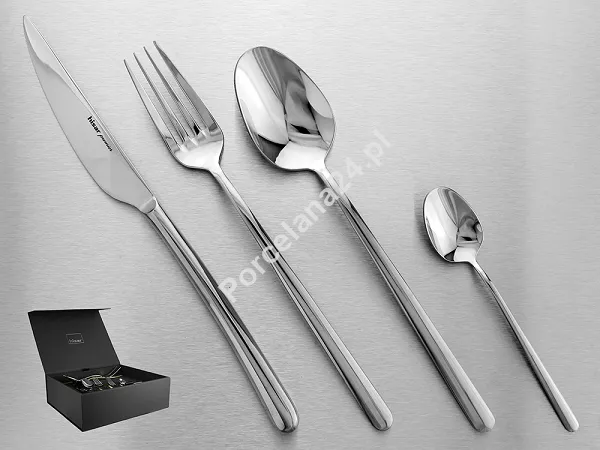 Komplet sztućców 65 cz. na 12 osób Hisar - Bahama (4.0/3.0mm) wysoki połysk Komplet sztućców 65 cz. na 12 osób Hisar - Bahama (4.0/3.0mm) wysoki połysk