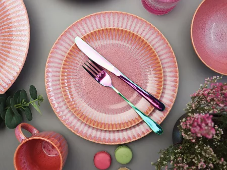 Komplet talerzy na 4 osoby (12 el.) Lubiana - Stoneware Blush