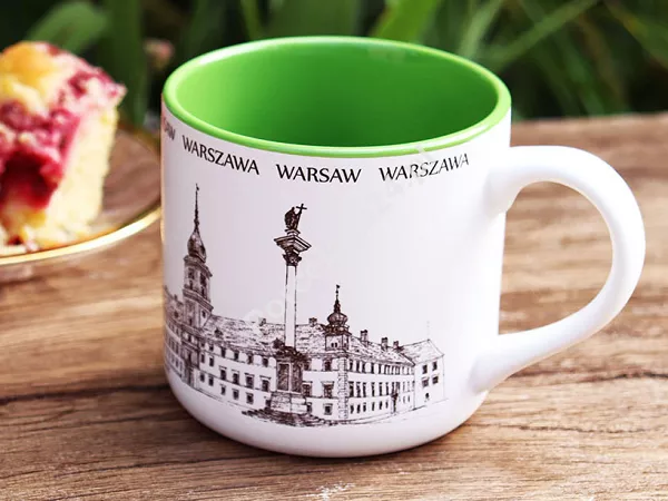Kubek 0,32 L Warszawa Zamek Omel - Zielony 31.KLWAZ-Z Kubek 0,32 L Warszawa Zamek Omel - Zielony 31.KLWAZ-Z