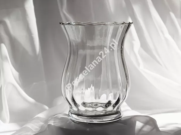 Świecznik / wazon ryflowany 20 cm Krosno - Home&Living Dymny 44.WA-C990-0200-DN Świecznik / wazon ryflowany 20 cm Krosno - Home&Living Dymny 44.WA-C990-0200-DN