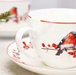 Komplet filiżanek ze spodkami 0,27 l / 15 cm (2 szt.)  Duo - Christmas Birds 3 15.CHBI3.K2FS