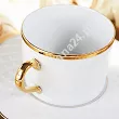 Filiżanka ze spodkiem 0,23 L / 16 cm Porcel - Empire Gold GIFT BOX 10.EMG.FS23