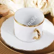 Filiżanka ze spodkiem 0,23 L / 16 cm Porcel - Empire Gold GIFT BOX 10.EMG.FS23
