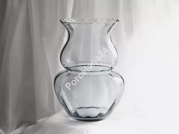 Wazon ryflowany 39 cm Krosno - Szaro-niebieski 44.WA-D062-0390SN Wazon ryflowany 39 cm Krosno - Szaro-niebieski 44.WA-D062-0390SN
