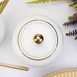 Garnitur do kawy na 12 osób (39 el.) Porcel - Premium Gold