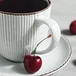 Filiżanka ze spodkiem 0,24 L/ 15 cm Porline - Modo Perłowa Szarość