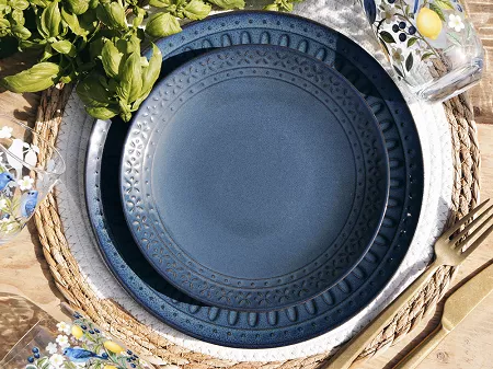 Komplet talerzy na 6 osób (18 el) Arca Italy - Alternative Vintage Blue