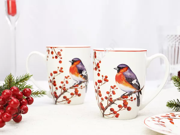Komplet 2 kubków 0,36 l  Duo - Christmas Birds 3 15.CHBI3.K2K Komplet 2 kubków 0,36 l  Duo - Christmas Birds 3 15.CHBI3.K2K